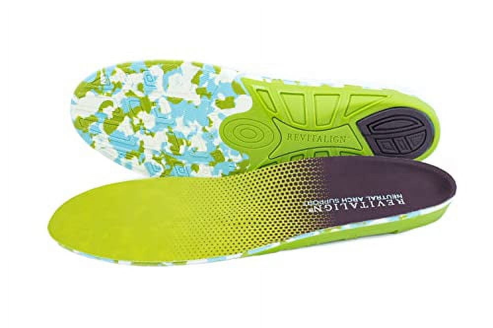 REVITALIGN Neutral Arch Support Insole, NEON, W 56.5