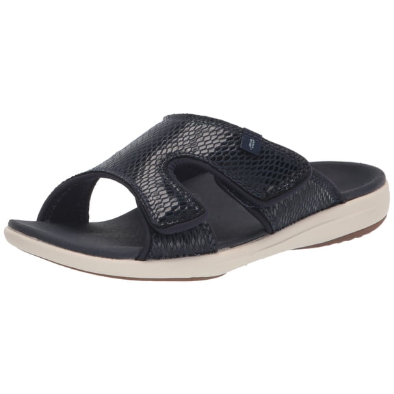 REVITALIGN Women's Comfort Slide Sandal, Navy, 11