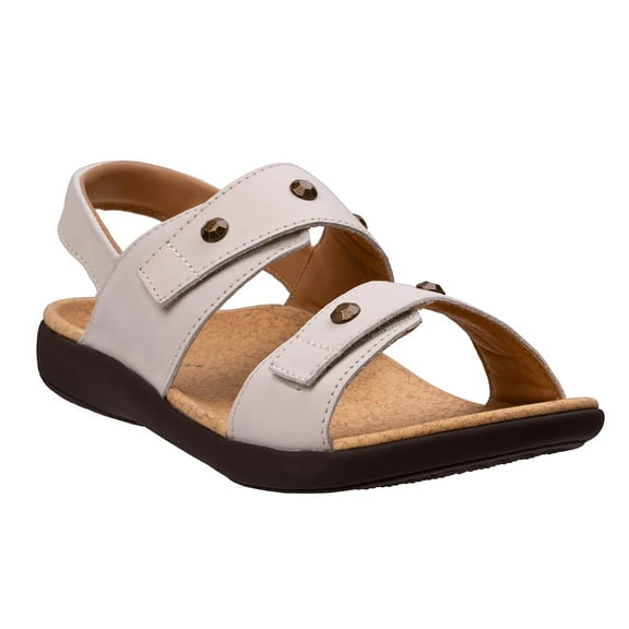REVITALIGN Women's Terra Wedge Sandal, Warm White, 9.5 Wide