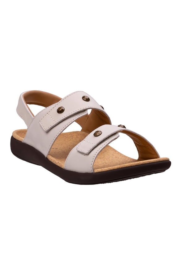 Women's Terra Wedge Sandal, Warm White, 9.5 Wide