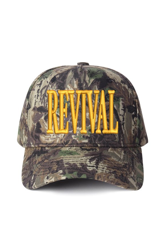 REVIVAL Embroidered Patchwork Trucker Cap | Adjustable Unisex Snapback, Fresh Fire Essential