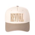 thumbnail image 1 of REVIVAL Embroidered Patchwork Trucker Cap | Adjustable Unisex Snapback, Fresh Fire Essential, 1 of 10