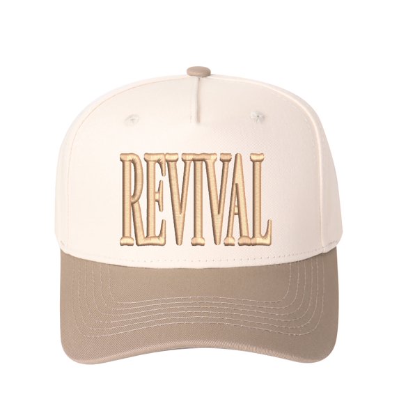 REVIVAL Embroidered Patchwork Trucker Cap | Adjustable Unisex Snapback, Fresh Fire Essential