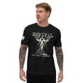 thumbnail image 1 of REVIVAL Fitted men T-shirt (Black, XS), 1 of 4