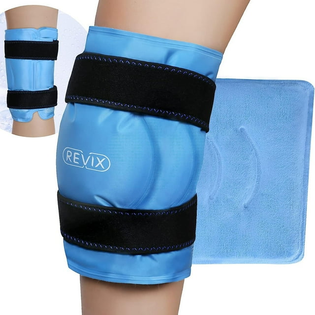 REVIX XL Reusable Gel Wrap Ice Pack for Knee Pain Relief, Swelling