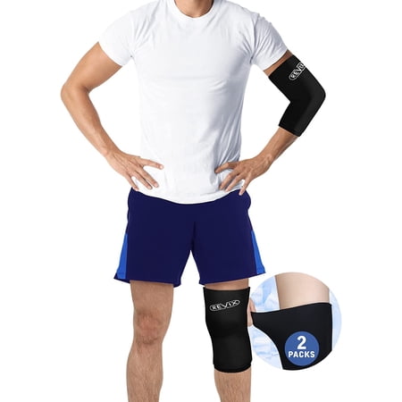 REVIX Ice Wrap for Knee for Meniscus Tear Athletic Injury, 2 Packs (S-M)