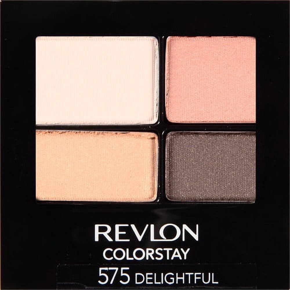 REVLON Colorstay 16 Hour Eye Shadow Quad, Delightful, 0.16 Ounce ...