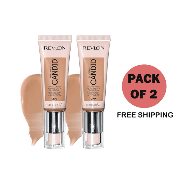 REVLON PhotoReady Candid Natural Finish Foundation  (PACK OF 2)