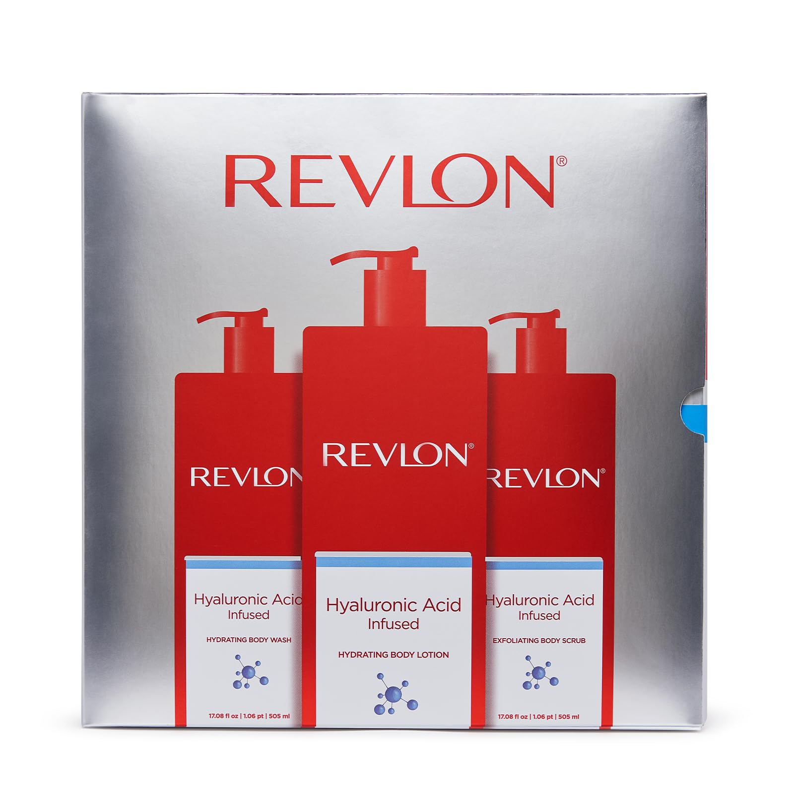REVLON Trio Bodycare, Hyaluronic YPF5 Acid Infused, Hydrating Body Wash