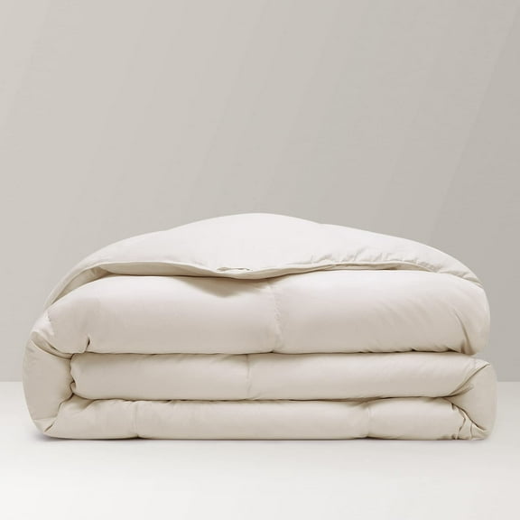 REWARDOWN Kapok Down Comforter King Size, Recycled White Down and Kapok Filling All Season Duvet- 8 Corner Tabs and Machine Washable