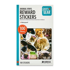 Pen+Gear Animal Vinyl Reward Stickers, 100 Pieces