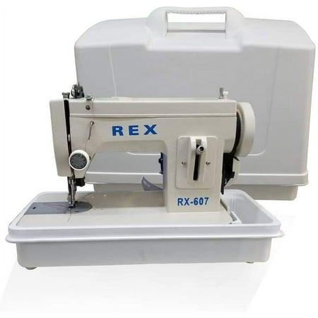 REX 607Z Portable Walking-Foot/Zigzag with LED Light with Sewing Maching Carrying Case (Machine with Carrying Case)