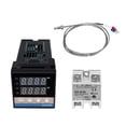 thumbnail image 1 of REX-C100 Digital PID Temperature Controller Thermostat,SSR Output Max.40A SSR Relay K Thermocouple Probey ,Easy to Use, 1 of 7
