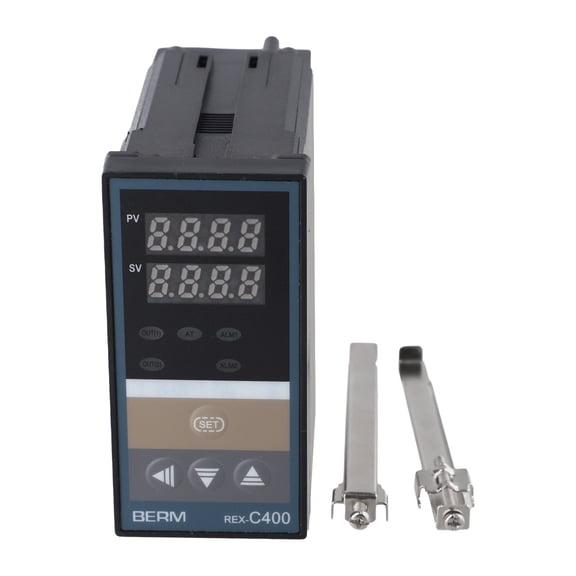 REX-C400 Intelligent Temperature Controller for SSR Output, 0-400C PID Control with K/E/PT100 Input Compatibility, Industrial Thermostat Module