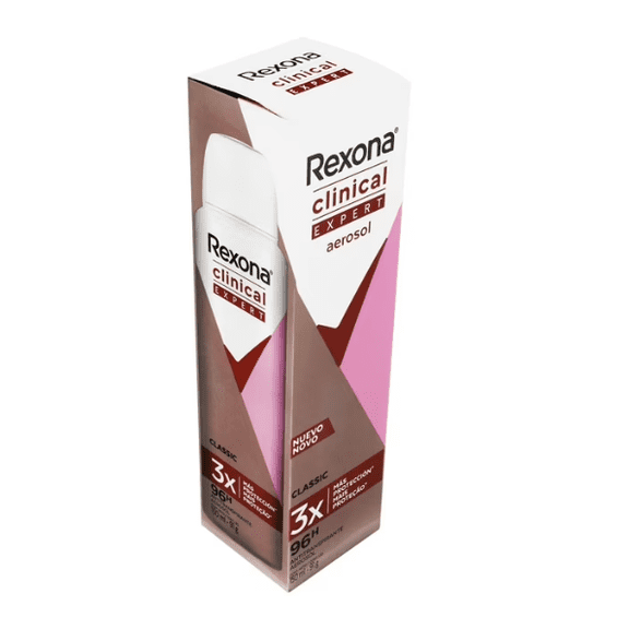 REXONA CLINICAL EXPERT ANTITRANSPIRANTE AEROSOL, CLASSIC 150 ml