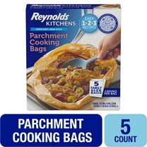 Reynolds Kitchens Parchment Cooking Bags, Family Size, 5 Pack