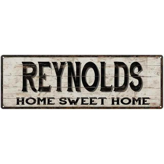 REYNOLDS Rustic Home Sweet Home Sign Gift 6x18 Metal Decor 206180084106