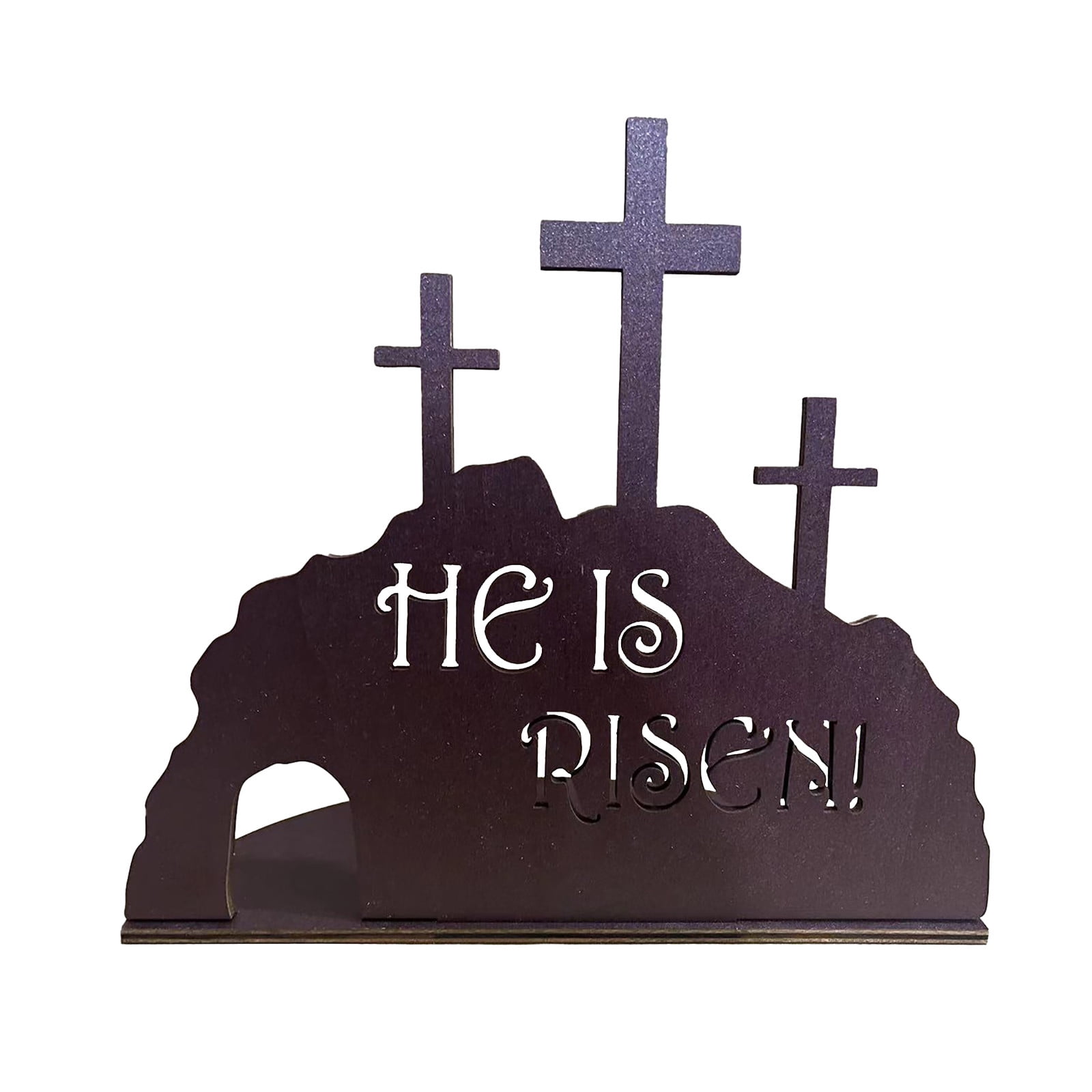 REYYOISKA Easter Scene Wooden Decorations Home Furnishings Tabletop