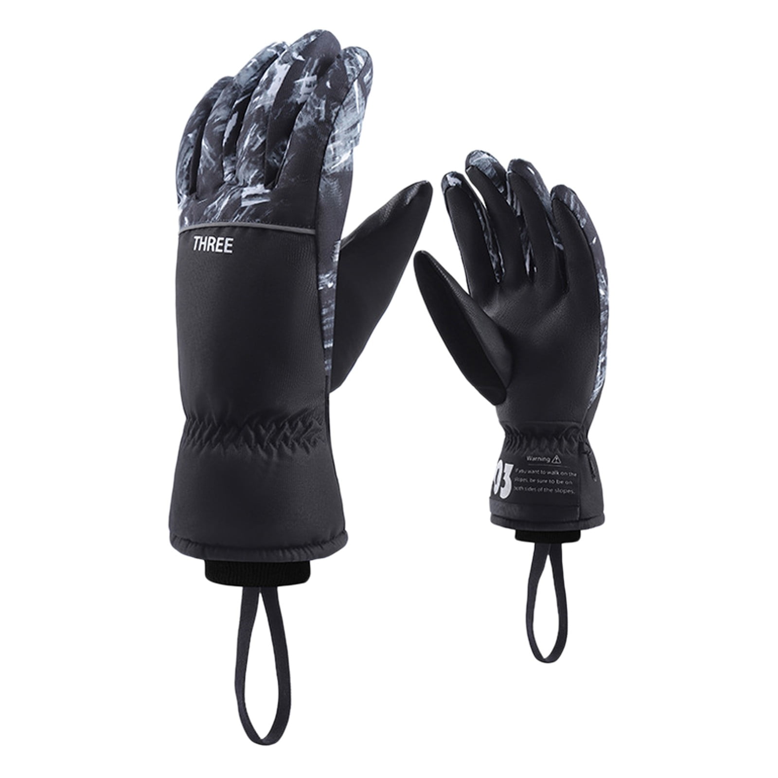 REYYOISKA Face Hood 2024 New Ski Gloves For Men And Women Windproof Non