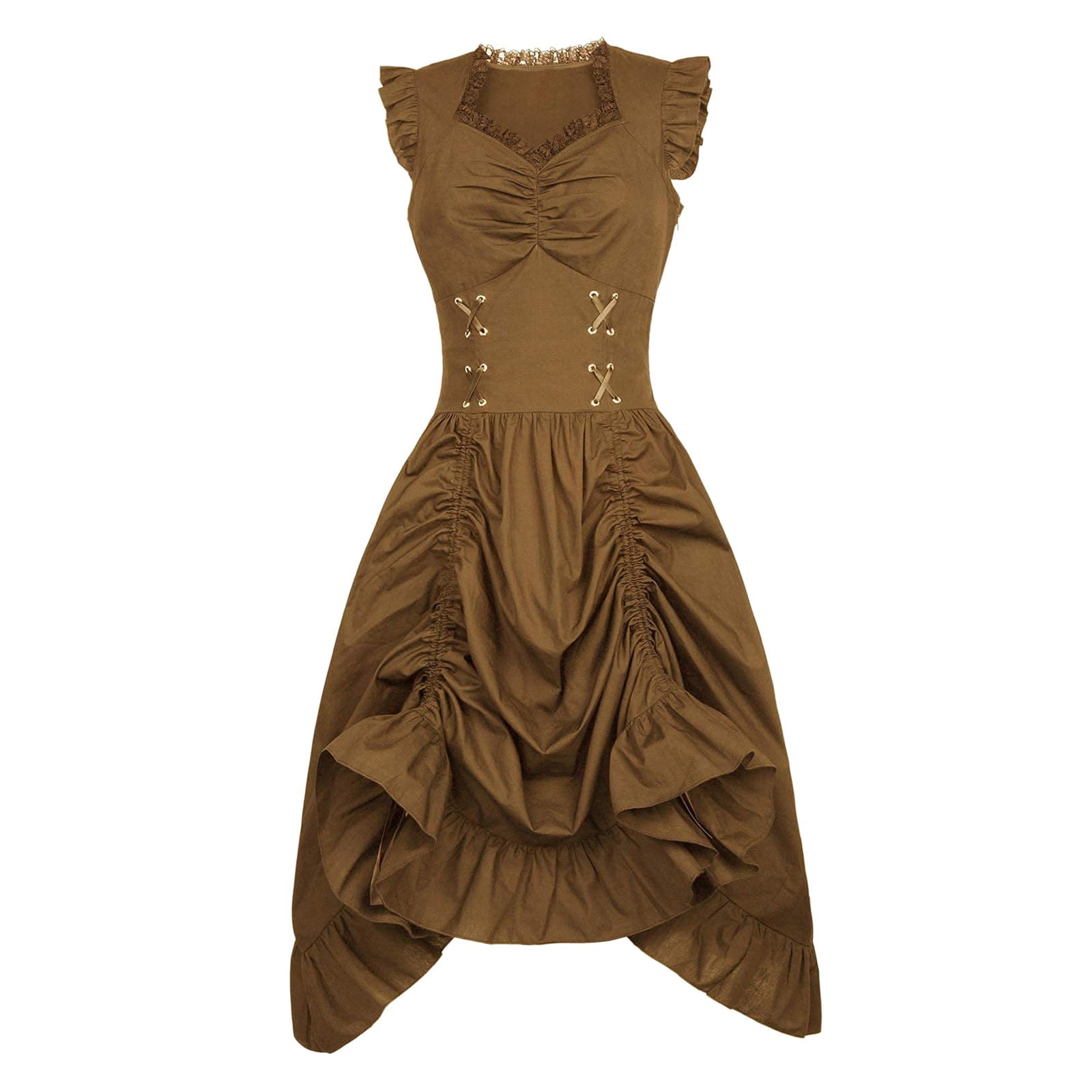 REYYOISKA Party Decorations Women's Gothic Flapper Sleeveless Dress ...