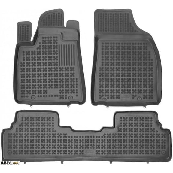 REZAW-PLAST Custom Fit Floor Liners Compatible with 2010 2011 2012 Lexus RX Floor Mats RX 350 All Weather Odorless Molded Waterproof Rubber Floor Liners SUV Accessories Black