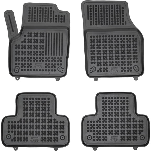 REZAW-PLAST Custom Fit Floor Mats Compatible with Range Rover Evoque 2012 2013 2014 2015 2016 2017 2018 Car Mats All Weather Molded Waterproof Custom Fit Black