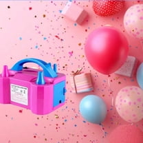 REZJSWFSMMJ Electric Balloon Pump, Portable Dual Nozzle Balloon Blower Inflator with Balloons Tying Tools for Balloon Decoration Weddings Birthday Parties