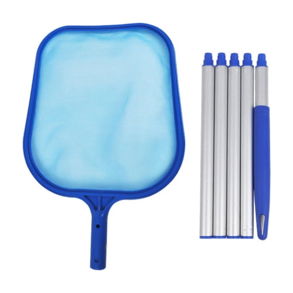 REZUOFI 1 Pcs 63in Pool Skimmer for Leaves, Clean the net With threaded rod,Standard Shallow Depth Net, Detachable Cleaning Tool for Pool Spa Debris Removal