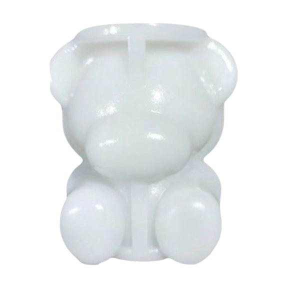 REZUOFI 1 Pcs Bear Ice Cube Molds Silicone Cute 3D Cartoon Shape for Beverage Coffee Milk Tea Homemade Release Flexible Tray Fun Kitchen Baking Party Supplies