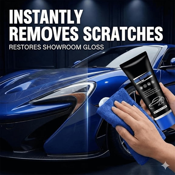 REZUOFI 1 Pcs Car Scratch Remover, Fast-Acting Swirl Remover for Car Paint, Auto Scratch Repair Paste, Restores Deep Gloss, I for Beginners, Safe on All Paint Colors