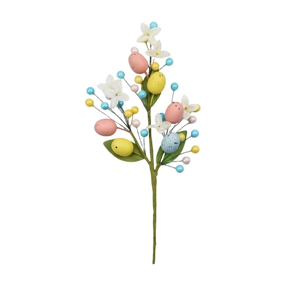 REZUOFI 1 Pcs Easter Branch Decorations for Holiday Party Centerpiece, Colorful Spring Floral Arrangement, Home Tabletop Vase Display, Festive Event Decor