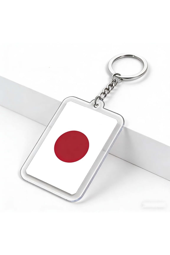 1 Pcs Flag Keychain Set, Double-Sided Acrylic Key Rings, Travel Souvenir for Bags and Keys, Perfect Gift for World Flag Enthusiasts