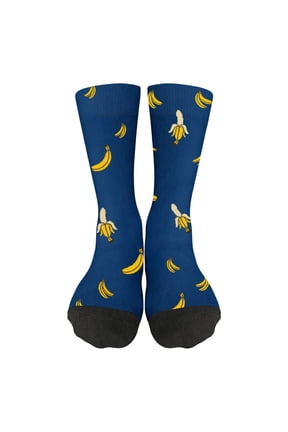 1 Pcs Heated Competitive Banana Socks for Men and Women, Soft Crew Socks for Cozy Wear, Adjustable Stretch Fit, Lightweight Warmth for All Day