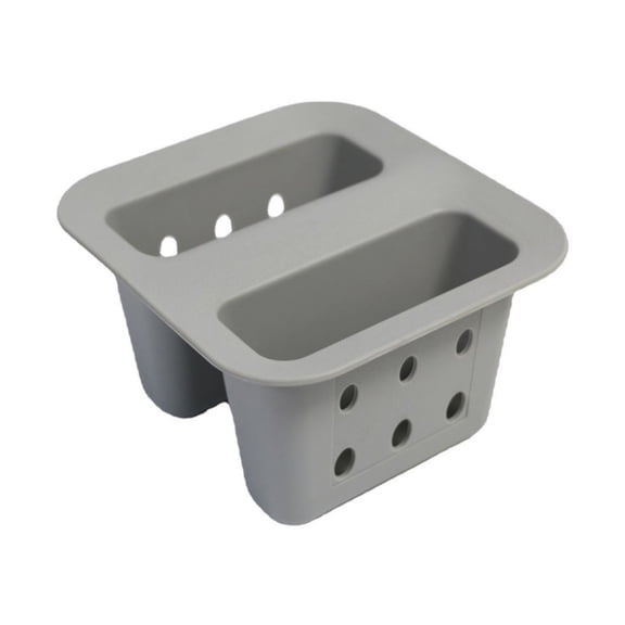 REZUOFI 1 Pcs Kitchen Sink Caddy, Saddle Style Hanging Storage Basket, Fast Draining for Sponge and Faucet Accessories, Space Saving Organizer for Countertop