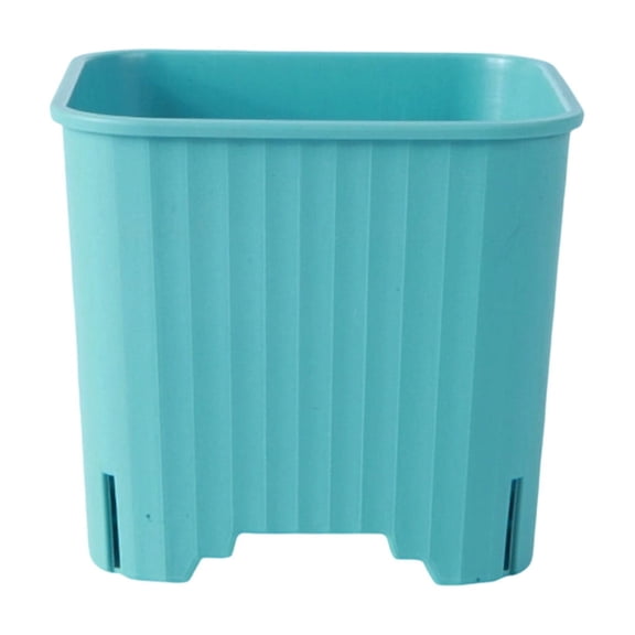 REZUOFI 1 Pcs Plastic Succulent Planters, Porous Bottom for Drainage, Indoor Mini Flower Pots for Home Decor, Breathable Gardening Containers, Square Design