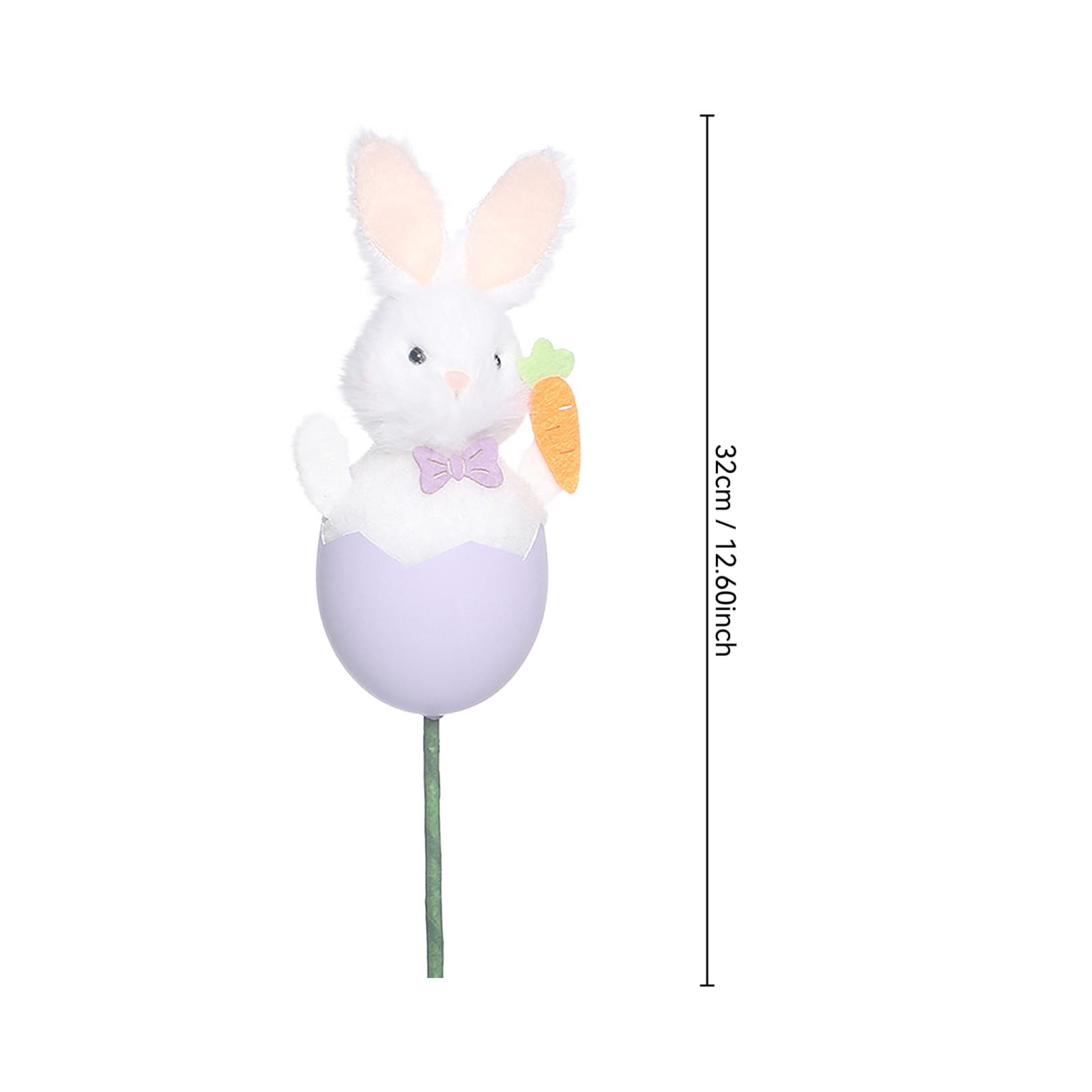 REZUOFI 2 Pcs Easter Bunny Egg Decorations Floral Arrangement Craft ...
