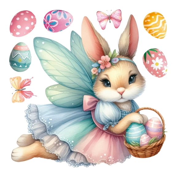 REZUOFI 2 Pcs Easter Bunny Window Clings Static Stickers Reusable Decorations for Home Party Spring Holiday Decoration Adhesive Window Decals 30*30cm
