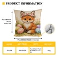 thumbnail image 1 of REZUOFI 2 Pcs Easter Decorative Pillowcase with Blank Canvas for Custom Drawing, Holiday Home Decor Gift, Soft Cover for Sofa Bedroom Living Room, Reversible Washable 44*44cm, 1 of 9