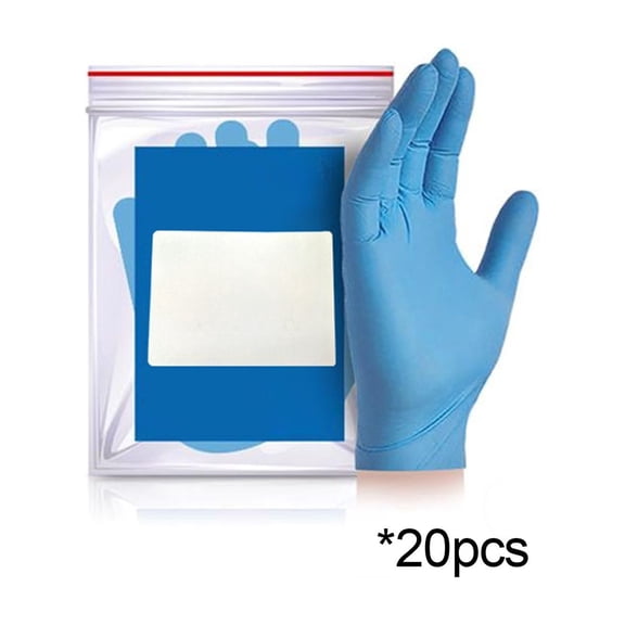 REZUOFI 20 Pcs Disposable Gloves for Food Handling, Waterproof & Protective, Latex-Free, Non-Slip Grip, Multipurpose Use in Kitchen, Catering, Cleaning