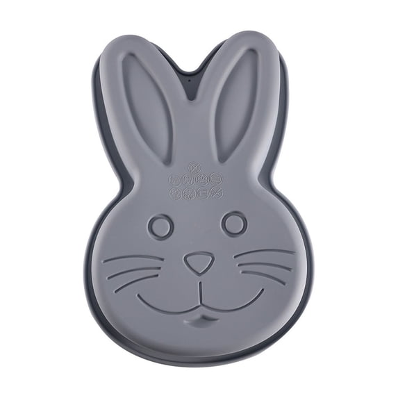 REZUOFI 3 Pcs Easter Bunny Cake Pan Holiday Party Baking Mold for Shaped Cakes Non-Stick Release Oven Safe Dessert Decorating Supplies