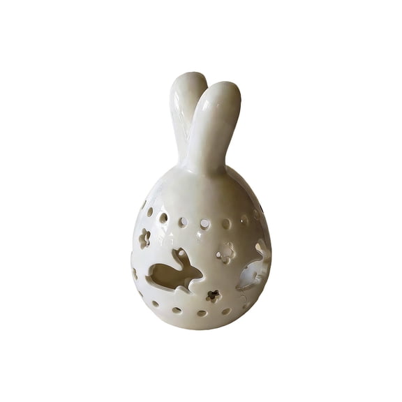 REZUOFI 3 Pcs Easter Bunny Hollow Out Translucent LED Night Light for Home Decor, Warm White Decorative Ornament with Soft Ambient Glow