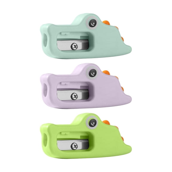REZUOFI 3 Pcs Pencil Sharpener for Classroom, Portable Pencil Sharpener for Standard Pencils, Cute Pencil Sharpener, Manual Pencil Sharpener Bulk
