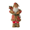 thumbnail image 1 of REZUOFI 4 PCS Standing Santa Claus Doll Polyester Christmas Figurine Holiday Home Decor Festive Mantel Shelf Display Gift for Family 12 In, 1 of 9