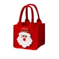 thumbnail image 1 of REZUOFI 4 Pcs Festive Christmas Gift Bags - Reusable Felt Packaging for Apples, Candy & Small Gifts - Polyester Drawstring Pouches for Holiday Parties & Office Celebrations, 1 of 8