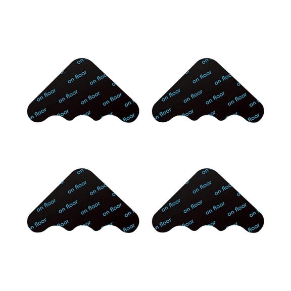 REZUOFI 4 Pcs Reusable Carpet Tape Gripper Pads Non Slip Rug Grippers for Hardwood Tile Floors Stops Curling Sliding Wrinkling Area Rug Pad Underlay