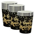 thumbnail image 1 of REZUOFI 40 Pcs New Year Paper Cups Disposable Party Tableware for Holiday Celebrations and Festive Gatherings, 1 of 6