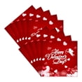 thumbnail image 1 of REZUOFI 60 Pcs Valentine's Day Heart Napkins, Decorative Disposable Paper Handkerchiefs, Romantic Dinner Party Tableware, Soft Absorbent 6.5*6.5in, 1 of 6