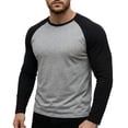 thumbnail image 1 of REZUOFI Men's Baseball T-Shirts 3/4 Sleeve Crew Neck Casual Soft Vintage Workout Athletic Classic Fitted Tee Shirt, 1 of 4