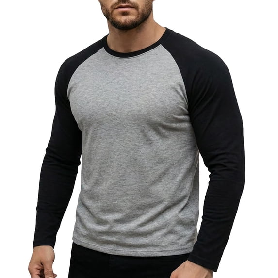 REZUOFI Men's Baseball T-Shirts 3/4 Sleeve Crew Neck Casual Soft Vintage Workout Athletic Classic Fitted Tee Shirt