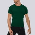 thumbnail image 1 of REZUOFI Mens Raglan Short Sleeve Compression Shirt Solid Quick Dry Tight for Training Sports, 1 of 4